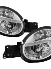 Xtune Chrome Headlights With Light Tube DRL Subaru Impreza | Outback Sport | WRX 2002-2003                                     - HD-JH-SI02-LB-C - Image 10