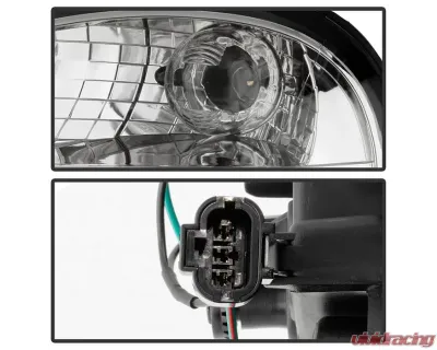 Xtune Chrome Headlights With Light Tube DRL Subaru Impreza | Outback Sport | WRX 2002-2003 - HD-JH-SI02-LB-C