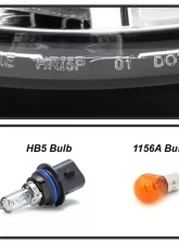 Xtune Chrome Headlights With Light Tube DRL Subaru Impreza | Outback Sport | WRX 2002-2003                                     - HD-JH-SI02-LB-C - Image 6
