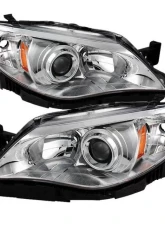 Xtune Chrome Headlights Subaru Impreza | Outback Sport | WRX 2008-2014                                     - HD-JH-SI08-AM-C - Image 5
