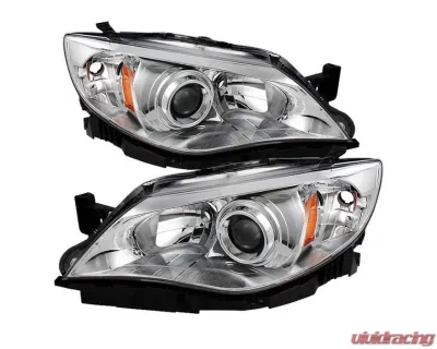 Xtune Chrome Headlights Subaru Impreza | Outback Sport | WRX 2008-2014 - HD-JH-SI08-AM-C