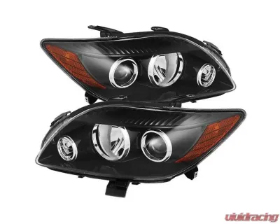Xtune Black Crystal Headlights Scion tC 2008-2010 - HD-JH-STC08-AM-BK