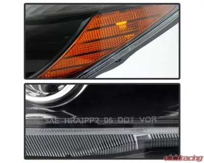 Xtune Black Crystal Headlights Scion tC 2008-2010 - HD-JH-STC08-AM-BK