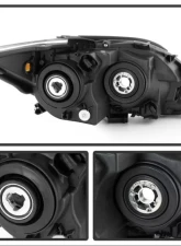 Xtune Black Crystal Headlights Scion tC 2008-2010                                     - HD-JH-STC08-AM-BK - Image 7