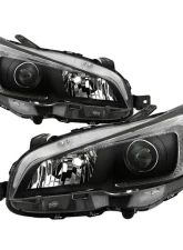 Xtune Black OEM Style Headlights Subaru WRX 2015-2019                                     - HD-JH-SWRX15-AM-BK - Image 6