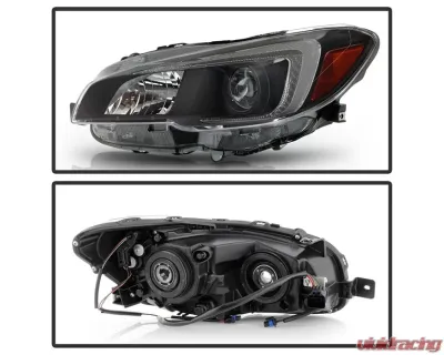 Xtune Black OEM Style Headlights Subaru WRX 2015-2019 - HD-JH-SWRX15-AM-BK