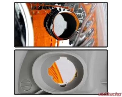 Xtune Chrome Crystal Headlights Toyota Corolla 2003-2006 - HD-JH-TC03-AM-C