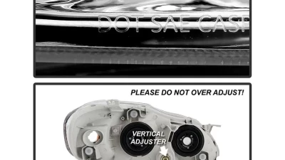 Xtune Chrome Crystal Headlights Toyota Corolla 2003-2006                                     - HD-JH-TC03-AM-C - Image 6