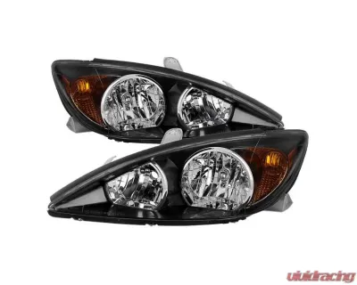 Xtune Black OEM Style Headlights Toyota Camry 2002-2004 - HD-JH-TCAM02-AM-BK