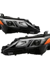 Xtune Black OE Halogen Headlights Set Toyota Camry 2018-2019                                     - HD-JH-TCAM18-TRD-BK - Image 11