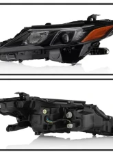 Xtune Black OE Halogen Headlights Set Toyota Camry 2018-2019                                     - HD-JH-TCAM18-TRD-BK - Image 2