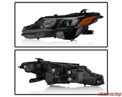 Xtune Black OE Halogen Headlights Set Toyota Camry 2018-2019 - HD-JH-TCAM18-TRD-BK