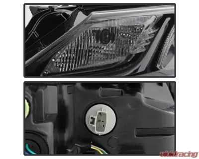 Xtune Black OE Halogen Headlights Set Toyota Camry 2018-2019 - HD-JH-TCAM18-TRD-BK