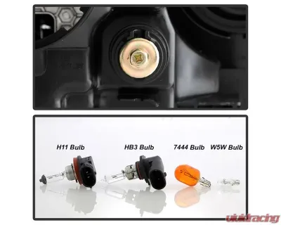 Xtune OE Left Driver Side Non DRL Halogen Headlight Toyota Highlander 2017-2019 - HD-JH-THIGH17-OE-L