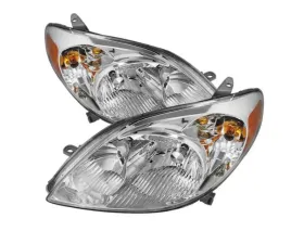 Xtune Chrome Crystal Headlights Toyota Matrix 2003-2008