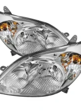 Xtune Chrome Crystal Headlights Toyota Matrix 2003-2008                                     - HD-JH-TM03-AM-C - Image 8
