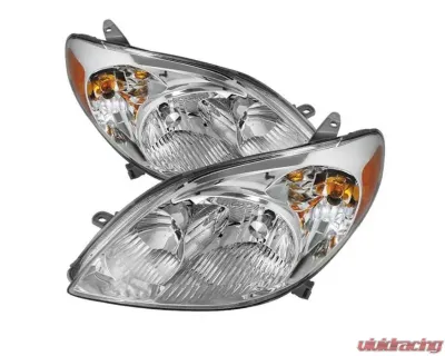 Xtune Chrome Crystal Headlights Toyota Matrix 2003-2008 - HD-JH-TM03-AM-C