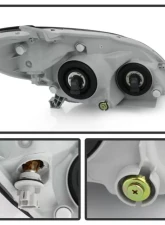 Xtune Chrome Crystal Headlights Toyota Matrix 2003-2008                                     - HD-JH-TM03-AM-C - Image 5
