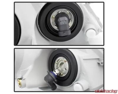 Xtune Chrome Crystal Headlights Toyota Matrix 2003-2008 - HD-JH-TM03-AM-C