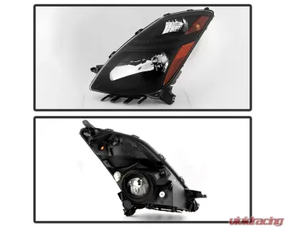 Xtune Black OEM Style Headlights Toyota Prius 2006-2009 - HD-JH-TPRI06-AM-BK