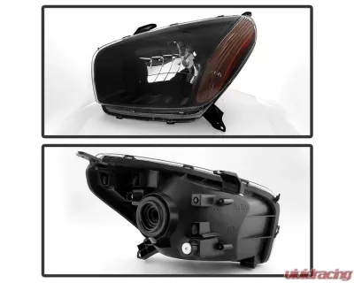 Xtune Black OEM Style Headlights Toyota Rav4 2001-2003 - HD-JH-TRAV4-AM-BK