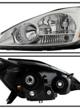 Xtune Chrome OEM Left Driver Side Headlights Toyota Sienna 2004-2005                                     - HD-JH-TSIE04-OE-L - Image 2