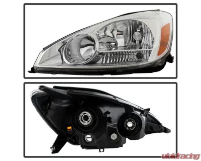 Xtune Chrome OEM Left Driver Side Headlights Toyota Sienna 2004-2005 - HD-JH-TSIE04-OE-L