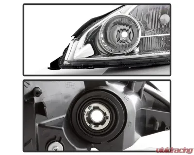 Xtune Chrome OEM Left Driver Side Headlights Toyota Sienna 2004-2005 - HD-JH-TSIE04-OE-L