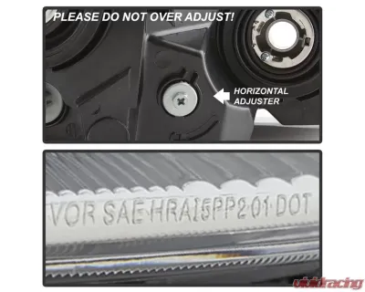 Xtune Chrome OEM Left Driver Side Headlights Toyota Sienna 2004-2005 - HD-JH-TSIE04-OE-L