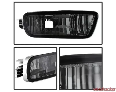 Xtune Smoke Crystal Headlights W/ Amber Corner & Side Marker Lights Toyota Tacoma 2001-2004 - HD-JH-TT01-AM-SM-SET