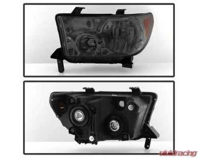 Xtune Smoked OEM Style Headlights Toyota Sequoia | Tundra 2007-2013 - HD-JH-TTU07-AM-SM