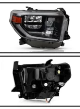 Xtune Black Right Passenger Side OEM Style Headlights Toyota Tundra 2018-2020                                     - HD-JH-TTU18-LED-OE-BK-R - Image 2
