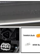 Xtune Black Right Passenger Side OEM Style Headlights Toyota Tundra 2018-2020                                     - HD-JH-TTU18-LED-OE-BK-R - Image 4