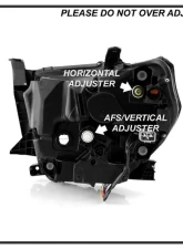 Xtune Black Right Passenger Side OEM Style Headlights Toyota Tundra 2018-2020                                     - HD-JH-TTU18-LED-OE-BK-R - Image 6