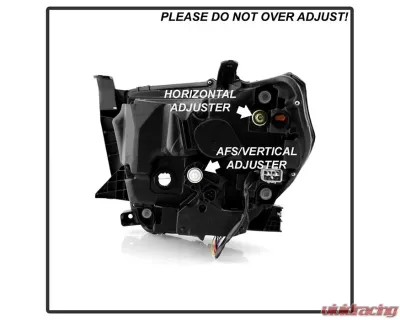 Xtune Black Right Passenger Side OEM Style Headlights Toyota Tundra 2018-2020 - HD-JH-TTU18-LED-OE-BK-R