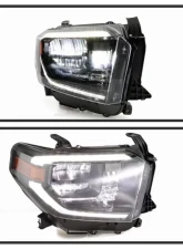 Xtune Black Right Passenger Side OEM Style Headlights Toyota Tundra 2018-2020                                     - HD-JH-TTU18-LED-OE-BK-R - Image 7