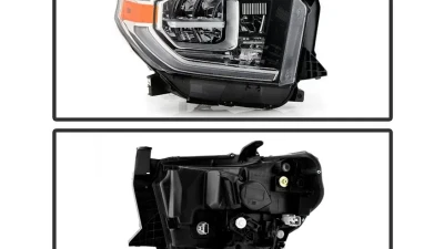 Xtune Chrome Right Passenger Side OEM Style Headlights Toyota Tundra 2018-2020                                     - HD-JH-TTU18-LED-OE-R - Image 2