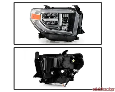 Xtune Chrome Right Passenger Side OEM Style Headlights Toyota Tundra 2018-2020 - HD-JH-TTU18-LED-OE-R