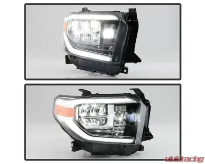 Xtune Chrome Right Passenger Side OEM Style Headlights Toyota Tundra 2018-2020 - HD-JH-TTU18-LED-OE-R