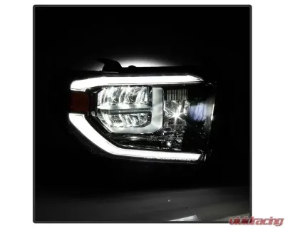 Xtune Chrome Right Passenger Side OEM Style Headlights Toyota Tundra 2018-2020 - HD-JH-TTU18-LED-OE-R