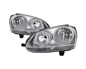 Xtune Chrome OEM Style Headlights Volkswagen Golf | GTI | Jetta | Rabbit 2006-2011