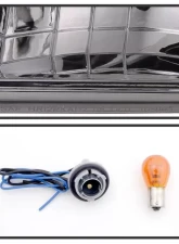 Xtune Chrome 1PC LED Crystal Headlights Chevrolet Caprice | Impala 1991-1996                                     - HD-ON-CCP91-1PC-LED-C - Image 6