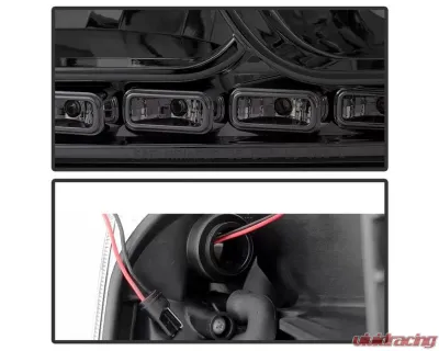 Xtune Smoke 1PC LED Crystal Headlights Dodge Charger 2006-2010 - HD-ON-DCH05-1PC-LED-SM