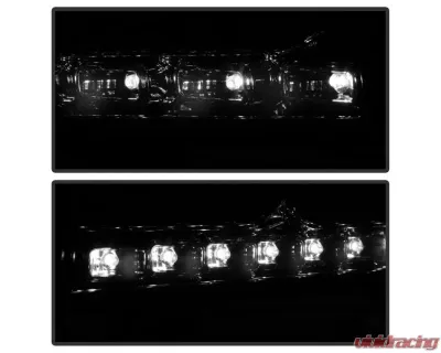 Xtune Smoke 1PC LED Crystal Headlights Dodge Charger 2006-2010 - HD-ON-DCH05-1PC-LED-SM