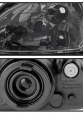 Xtune Smoke 1PC Crystal Headlights Honda Del Sol 1993-1997                                     - HD-ON-HDEL93-1P-SM - Image 3