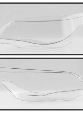 Xtune Headlight Lens BMW E60 5 Series 2004-2008                                     - HLL-BE6004-C - Image 2