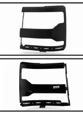 Xtune Black Left Driver Side Headlight Trim Bezel Cover Chevrolet Silverado 1500 2016-2018                                     - HLL-CS16-T-BK-L - Image 2