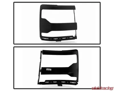 Xtune Black Right Passenger Side Headlight Trim Bezel Cover Chevrolet Silverado 1500 2016-2018 - HLL-CS16-T-BK-R
