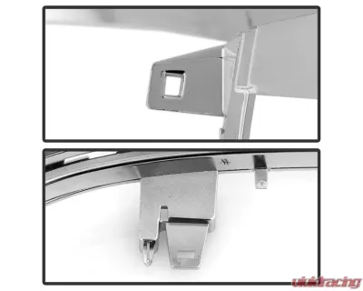 Xtune Chrome Left Driver Side Headlight Trim Bezel Cover Chevrolet Silverado 1500 2016-2018 - HLL-CS16-T-C-L