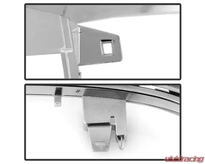 Xtune Chrome Right Passenger Side Headlight Trim Bezel Cover Chevrolet Silverado 1500 2016-2018 - HLL-CS16-T-C-R
